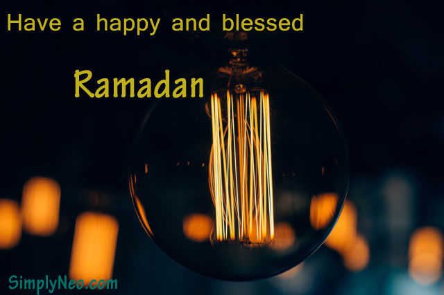 Have a happy and blessed Ramadan