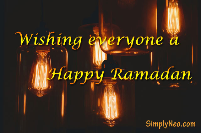 Wishing everyone happy Ramadan